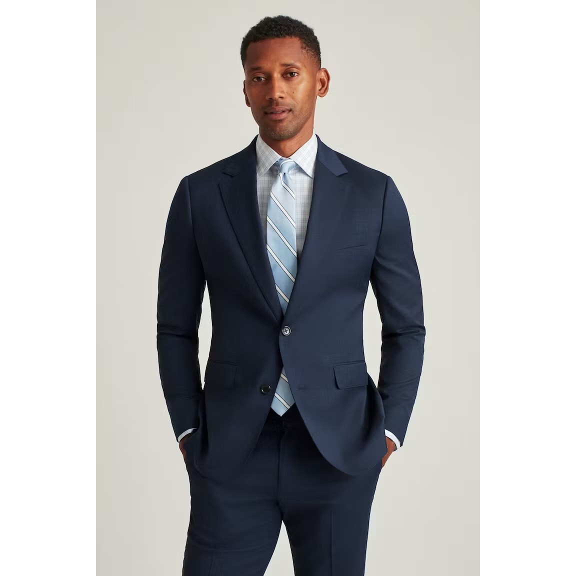 Bonobos Daily Grind Standard Fit Mens 38s Light Navy Wool Suit Jacket New